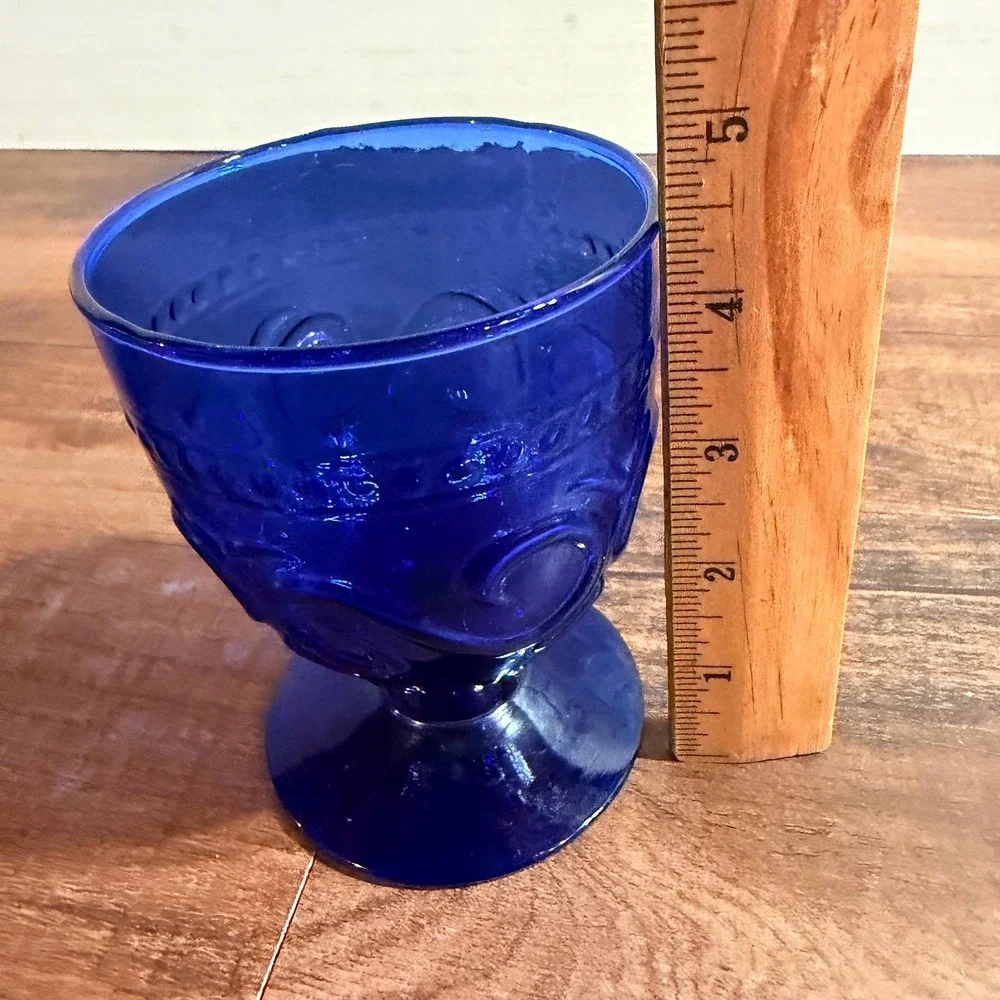 L.E. Smith vintage cobalt